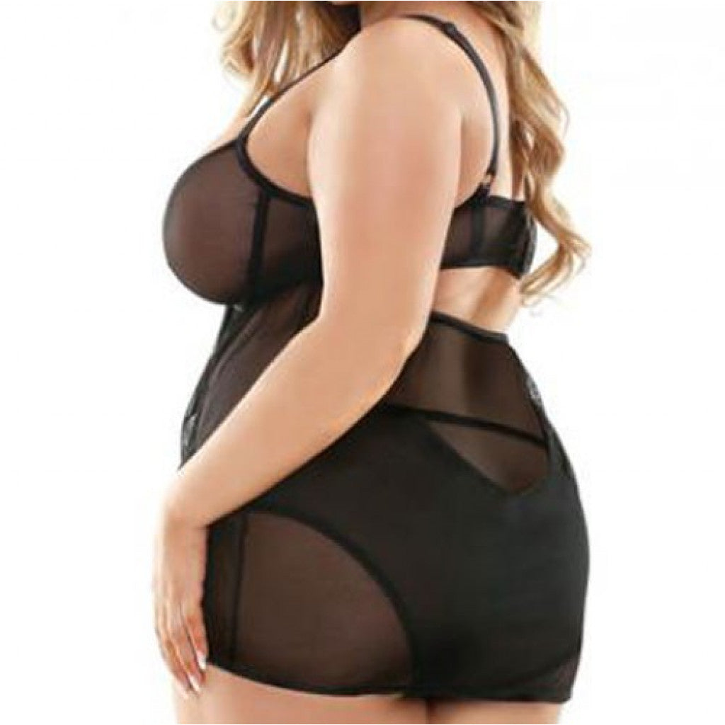 Sydney Cutout Babydoll and Panty Set - image 3