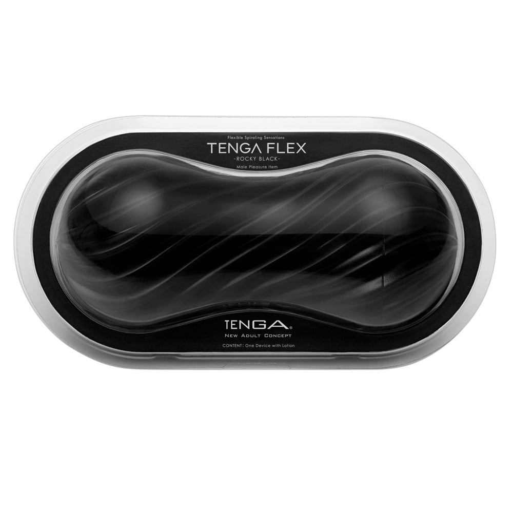 Tenga Flex Rocky Black mens masturbator Main image