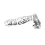 Thin clear glass dildo Penis 15cm