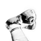 Thin clear glass dildo Penis 15cm