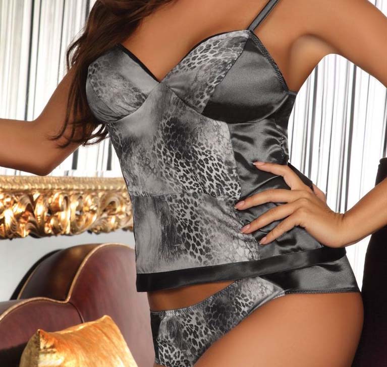 Urbant Leopard Print Cami Set with Panties - image 3