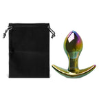 TOYBOY Rainbow Glass Butt Plug with stopper fin - image 4