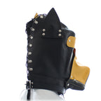 Bad puppy mask hood with zipper Black-Beige - image 3