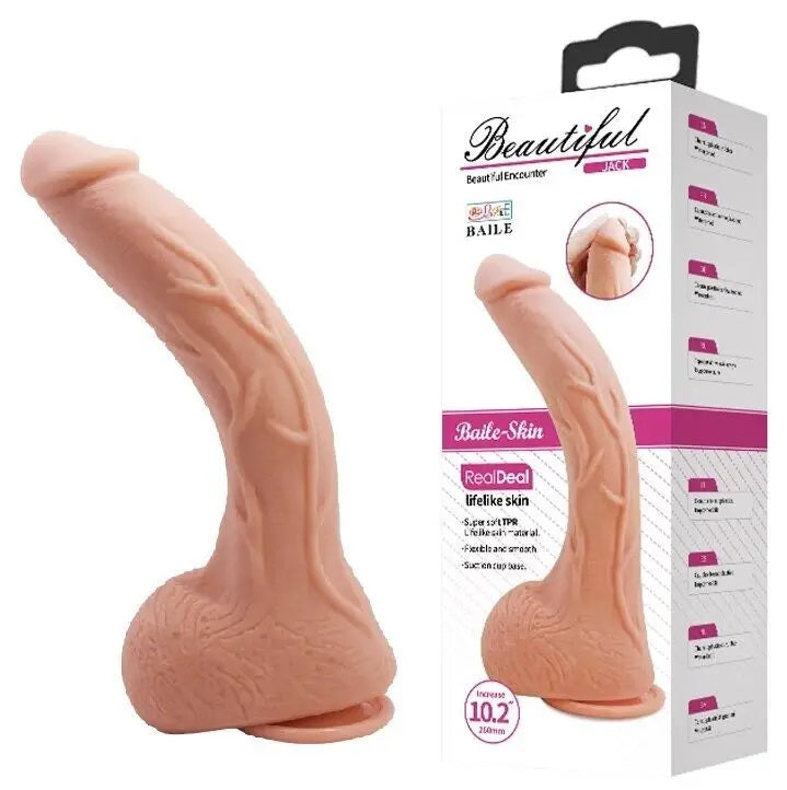 Beautiful Jacks Penis cock and balls Dildo 27 cm Main image