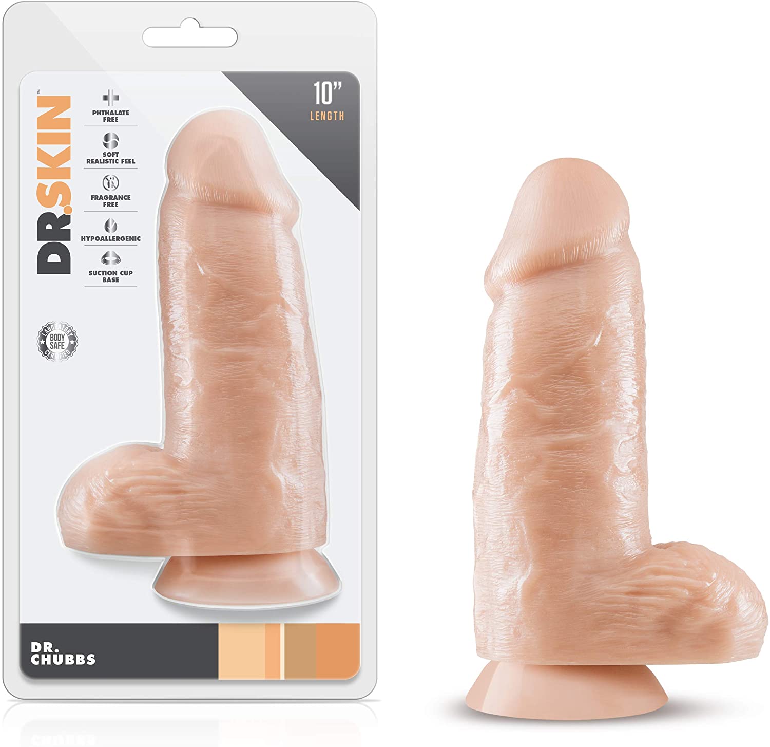 Dr Skin Dr. Chubbs Dildo with Suction Cup 25 cm Vanilla