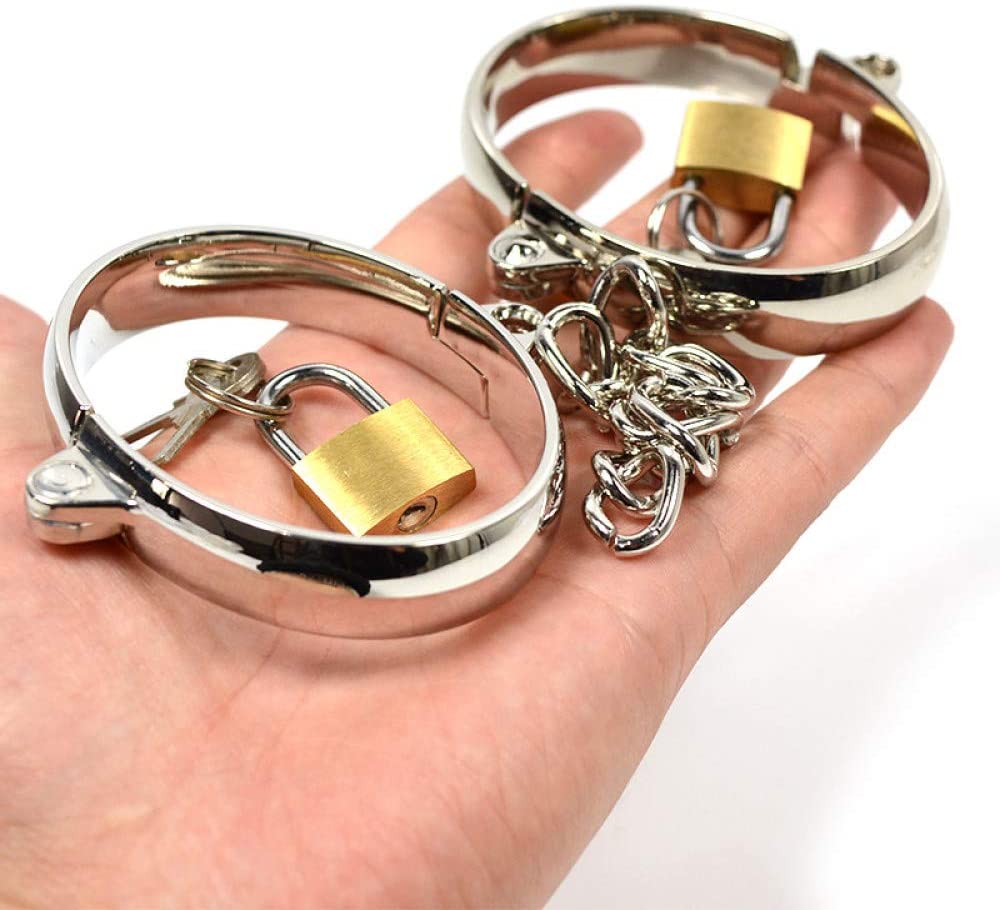 EXTRA LARGE Metal Wrisat and Ankle Cuffs 9.2 X 7.3cm Δευτερεύουσα εικόνα προϊόντος