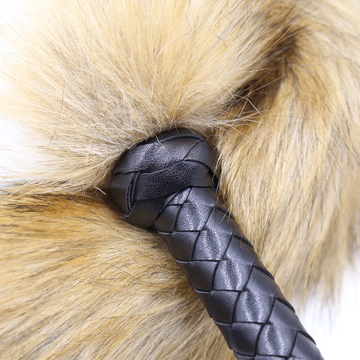 Fur Fox Tail Sensual flogger whip 60 cm - image 2