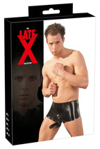 Latex Men's Boxer Briefs with Penis Sleeve