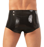 Latex Men's Boxer Briefs with Penis Sleeve