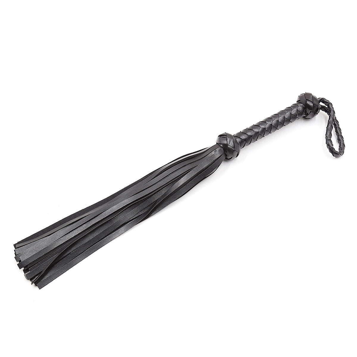 Masters Black BDSM Flogger Whip 49 cm - image 3