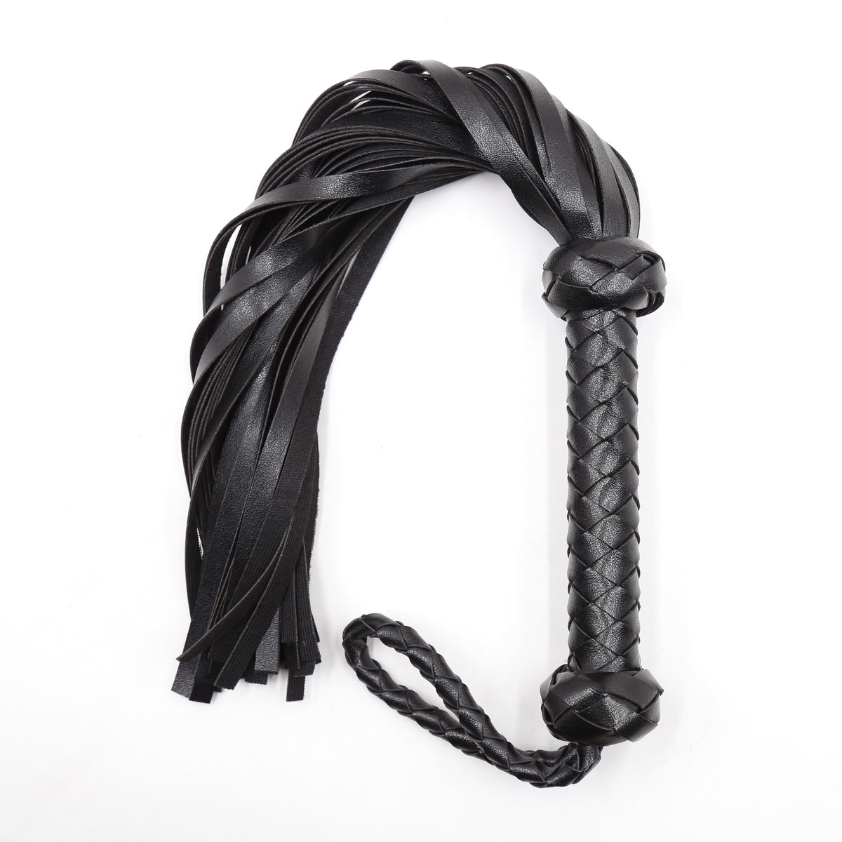Masters Black BDSM Flogger Whip 49 cm - image 2