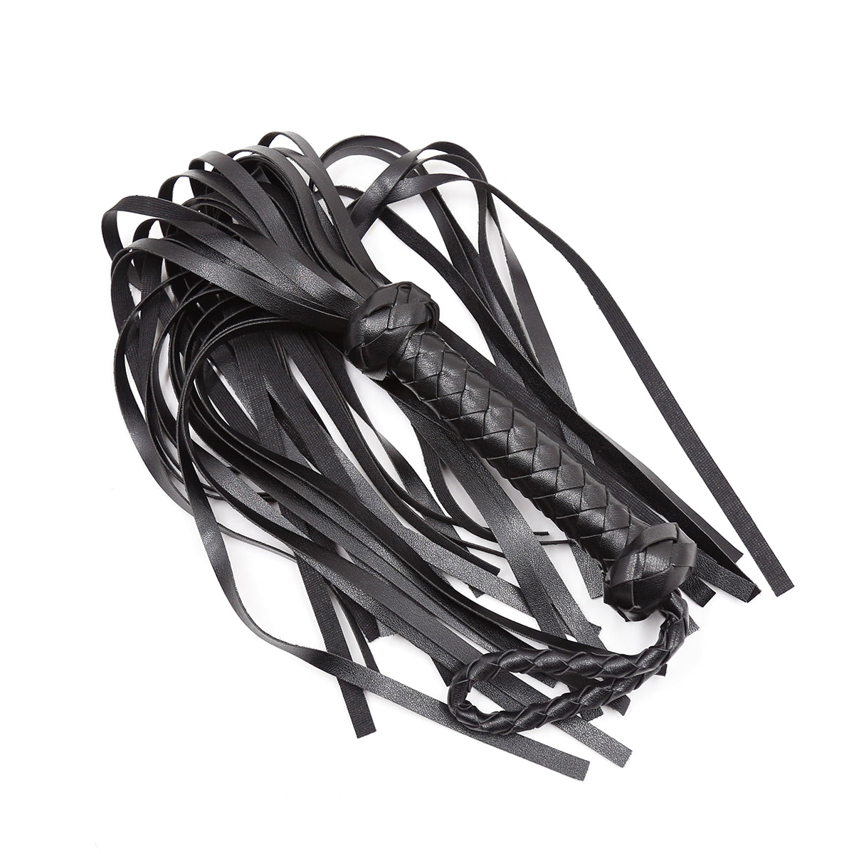 Masters Black BDSM Flogger Whip 49 cm