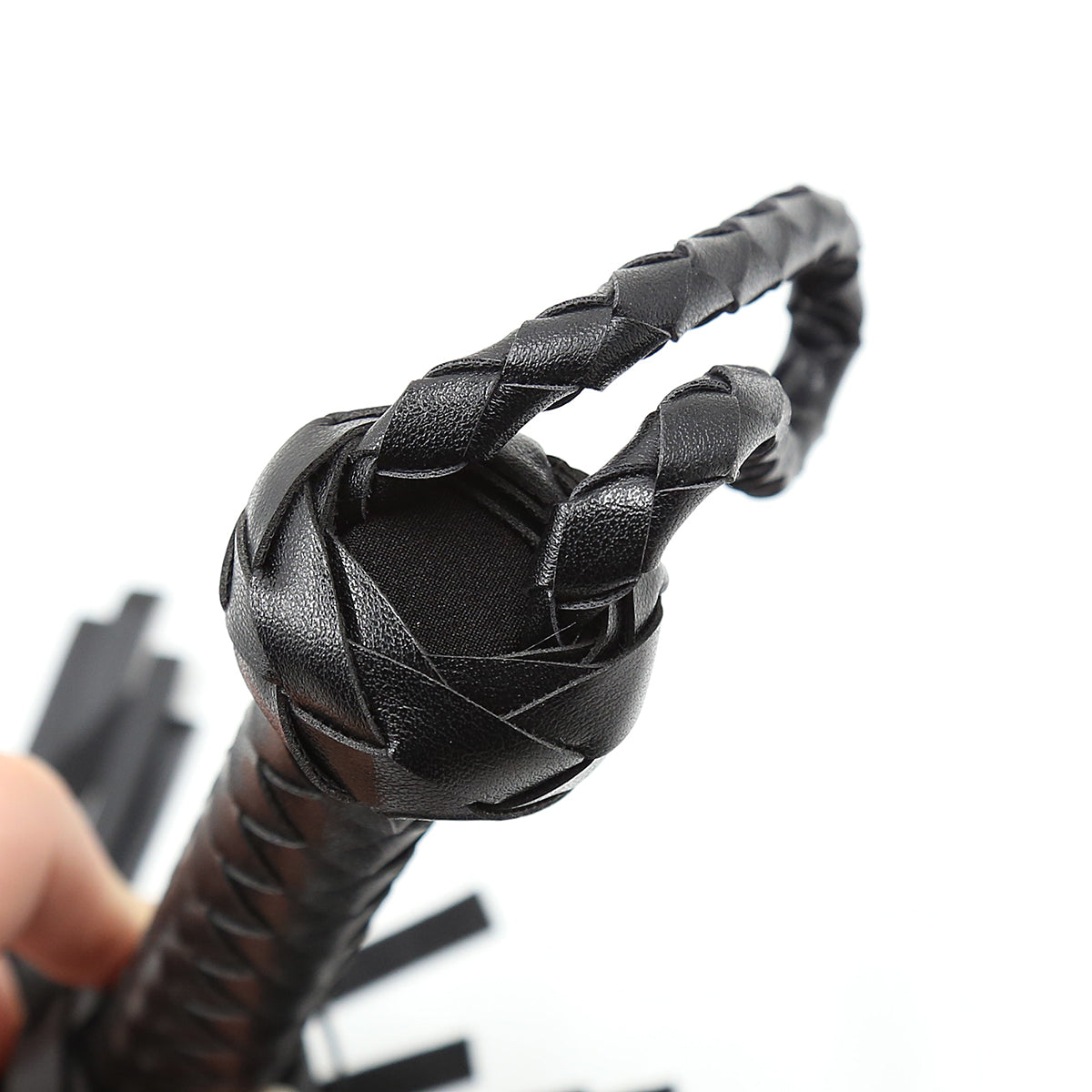 Masters Black BDSM Flogger Whip 49 cm - image 6