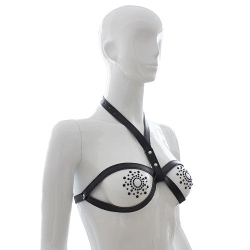 Mini leather strap Bra (without nipple covers) - image 3