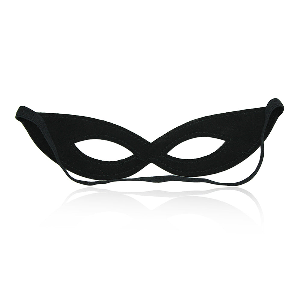 Mini Zorro black leather eye mask O/S - image 4