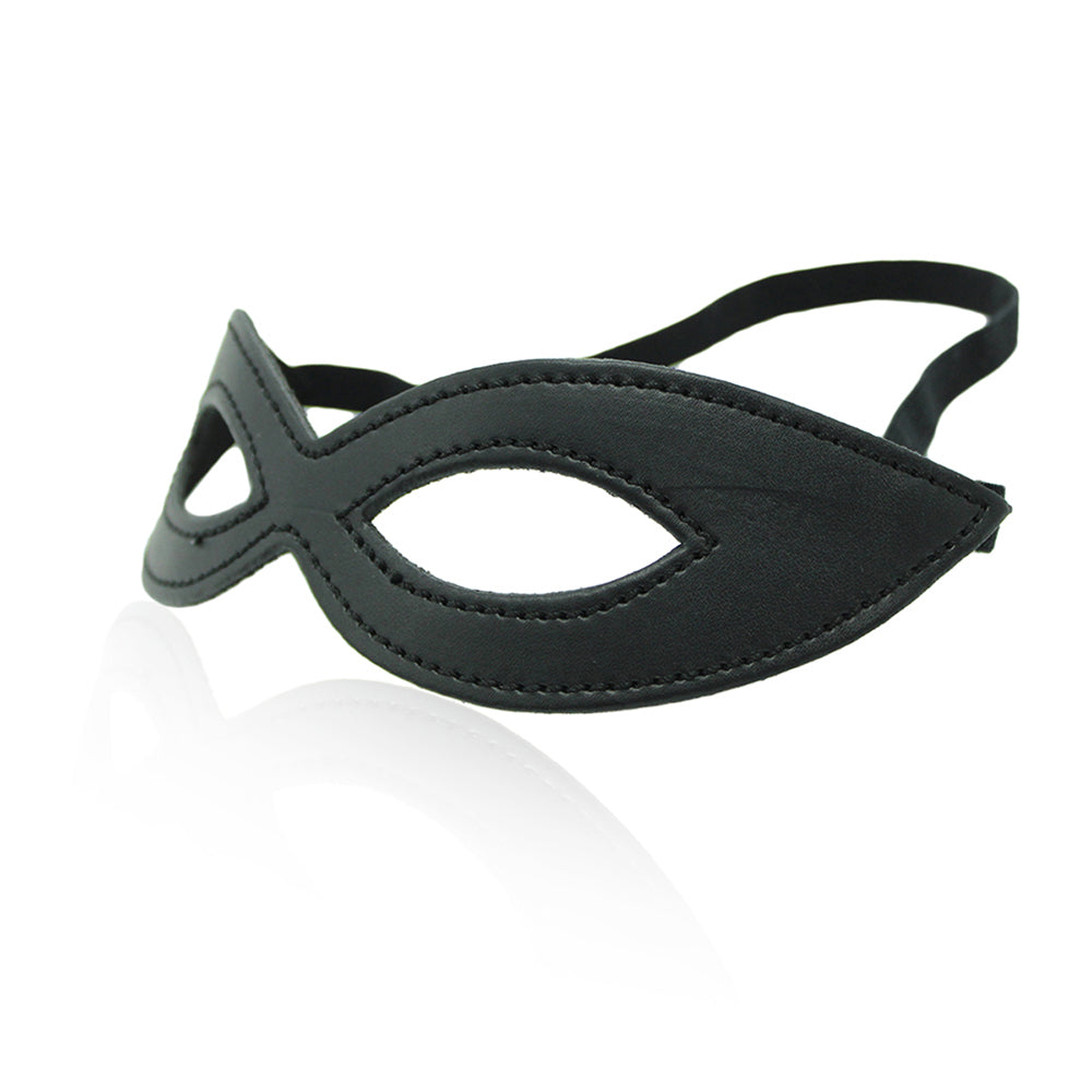 Mini Zorro black leather eye mask O/S Δευτερεύουσα εικόνα προϊόντος