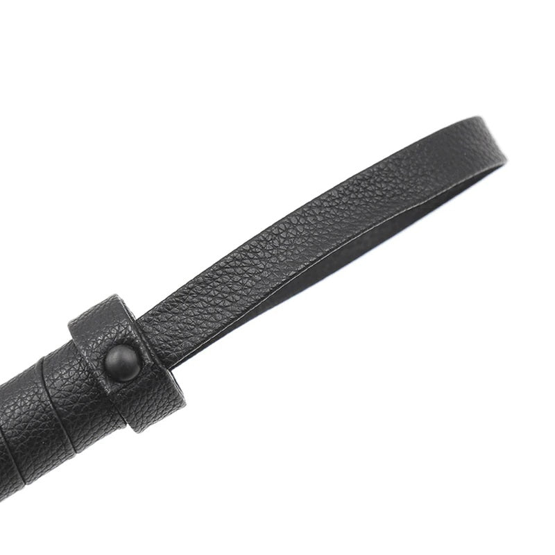 Naughty Toys 80 tails black Leather Flogger Whip 42 cm - image 4