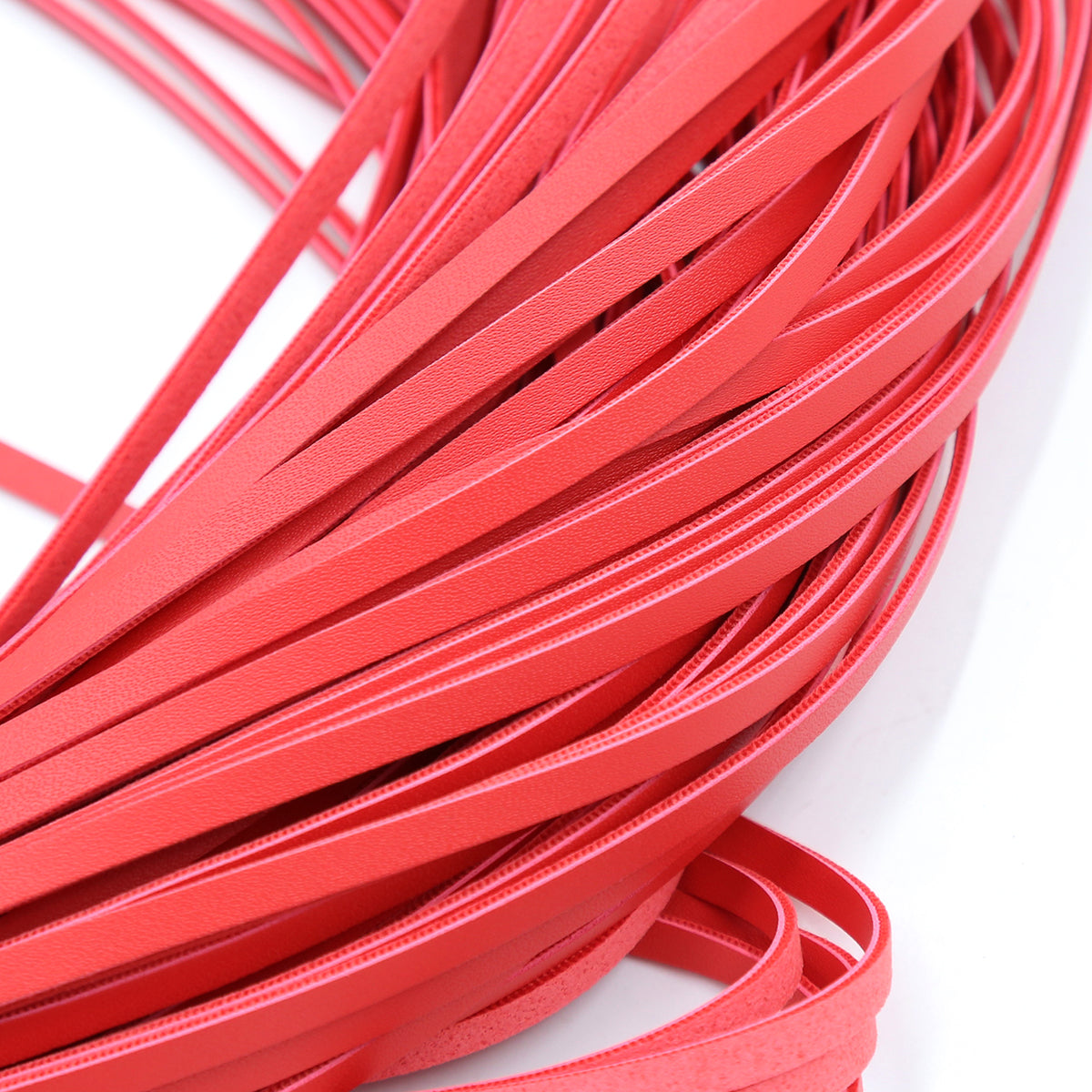 Naughty Toys 80 tails RED Leather Flogger Whip 42 cm - image 3