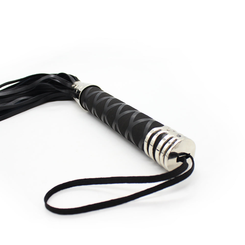 Naughty Toys Black Bondage Spanking Flogger 45 cm - image 2