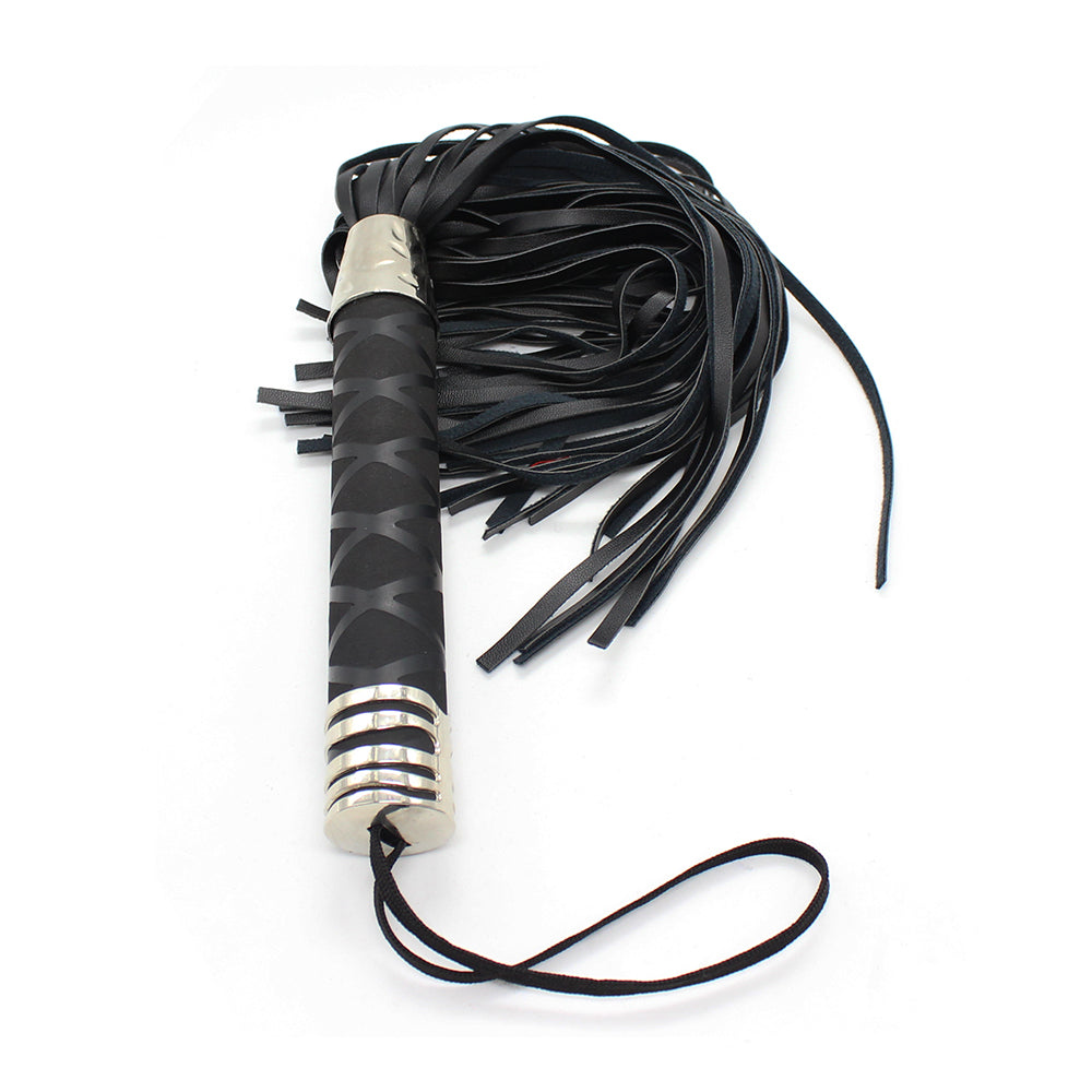 Naughty Toys Black Bondage Spanking Flogger 45 cm - image 4