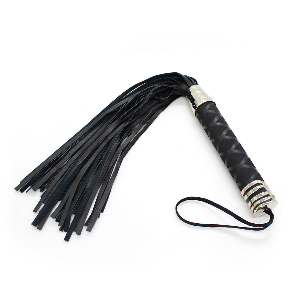 Naughty Toys Black Bondage Spanking Flogger 45 cm - image 5