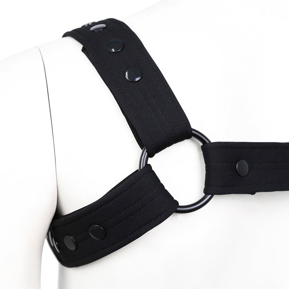 NAUGHTY TOYS black neopren male harness muscle protector S/L - image 4