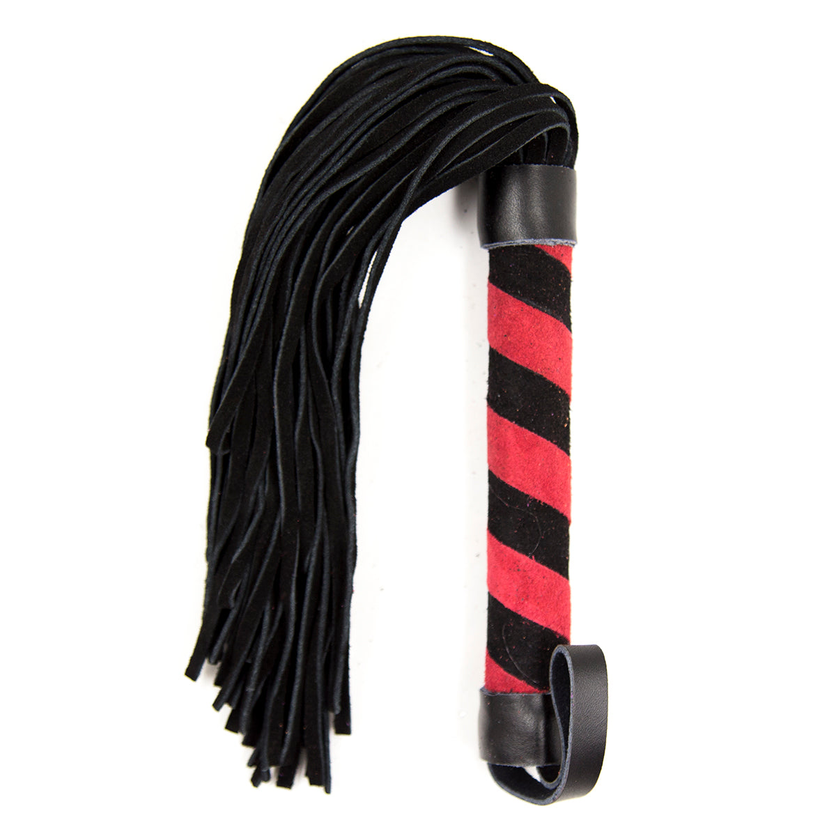 Naughty Toys Black-Red Faux Leather Flogger - image 2