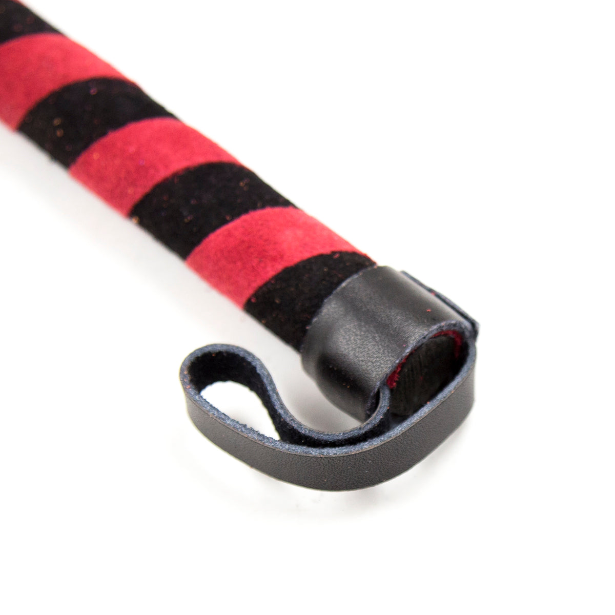 Naughty Toys Black-Red Faux Leather Flogger - image 3