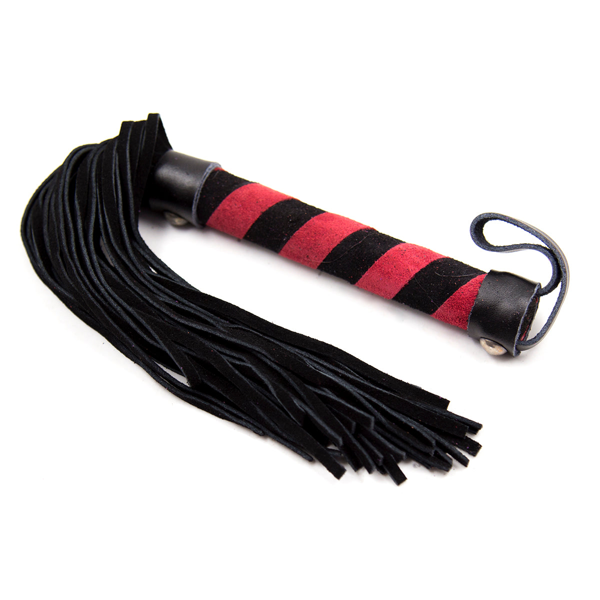 Naughty Toys Black-Red Faux Leather Flogger - image 4