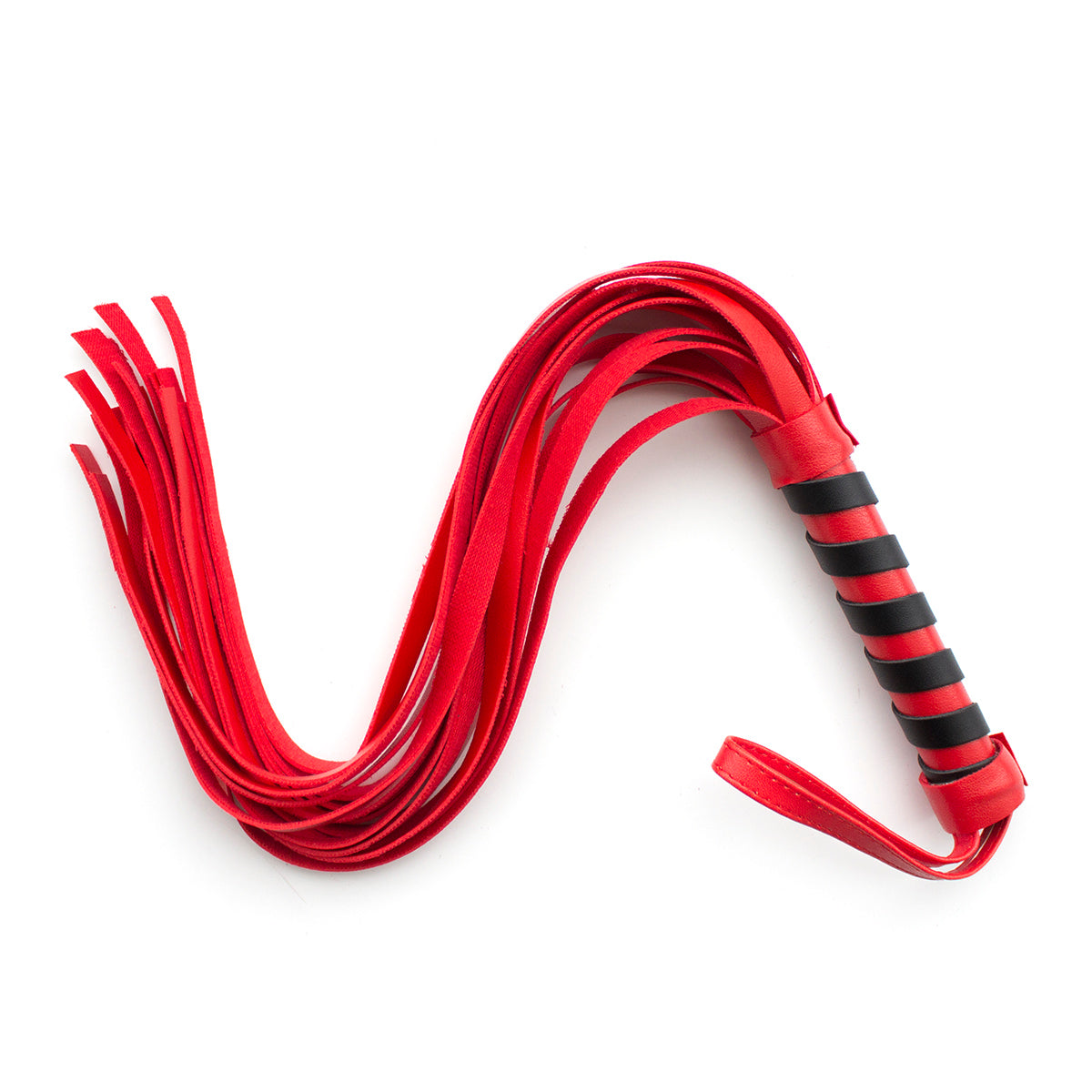 Δερμάτινο Απαλό Κόκκινο Μαστίγιο Naughty Toys 45 εκ