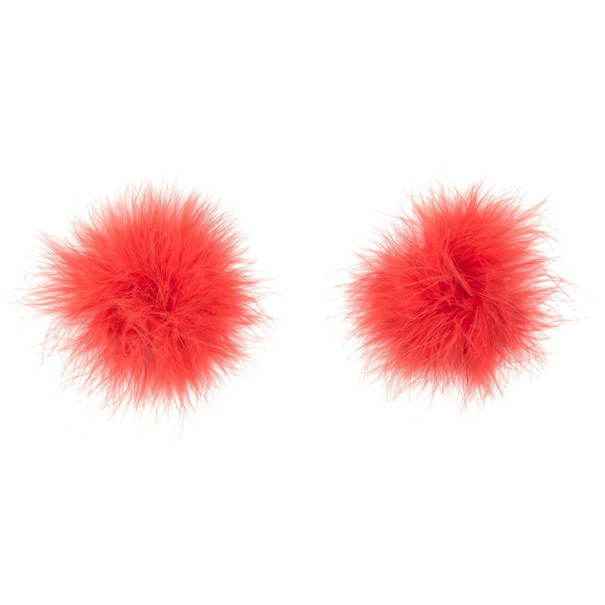 Naughty Toys Feather Round Nipple Pasties Red Κύρια εικόνα προϊόντος