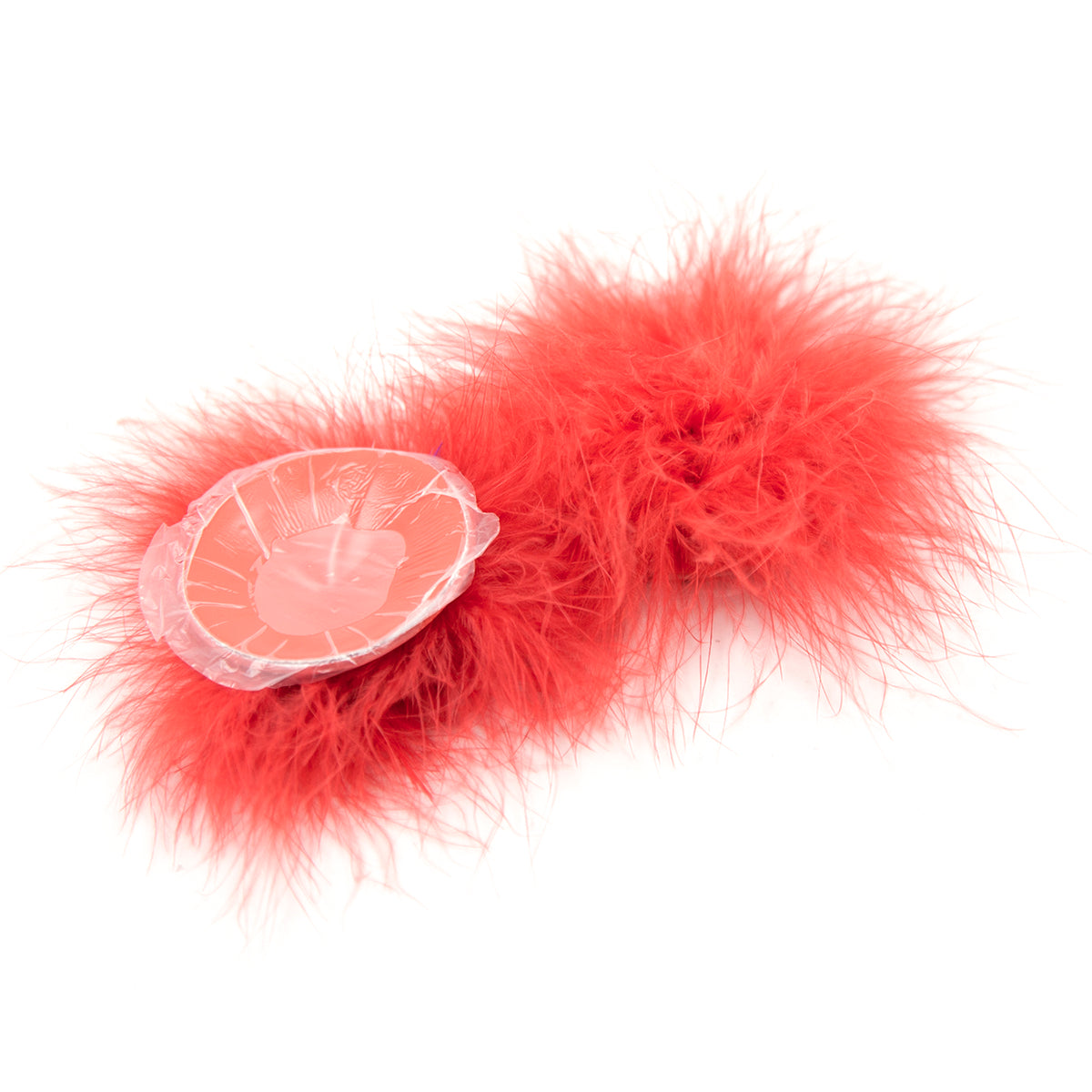Naughty Toys Feather Round Nipple Pasties Red - image 4
