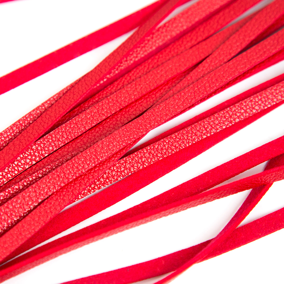 Δερμάτινο ΚΟΚΚΙΝΟ μαστίγιο αλογοουρά 23 λουριά Naughty Toys 42 εκ - image 2