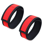 NAUGHTY TOYS red neoprene bdsm wear armbands