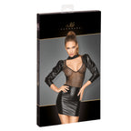 Noir Handmade Rebellious Minidress with Bouffant Sleeves - image 6