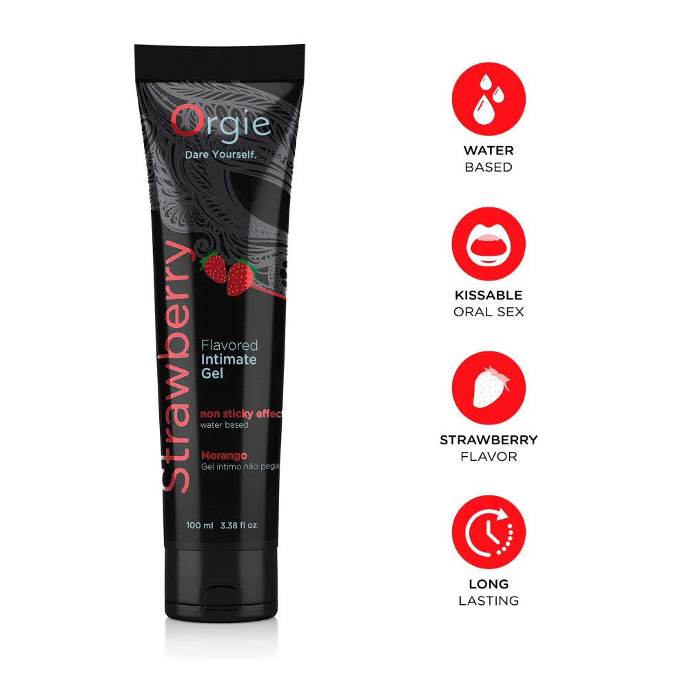 Orgie Lube Tube with Strawberry 100ml - image 3