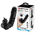 Pretty Love Corbin Honey Finger Vibrator Black