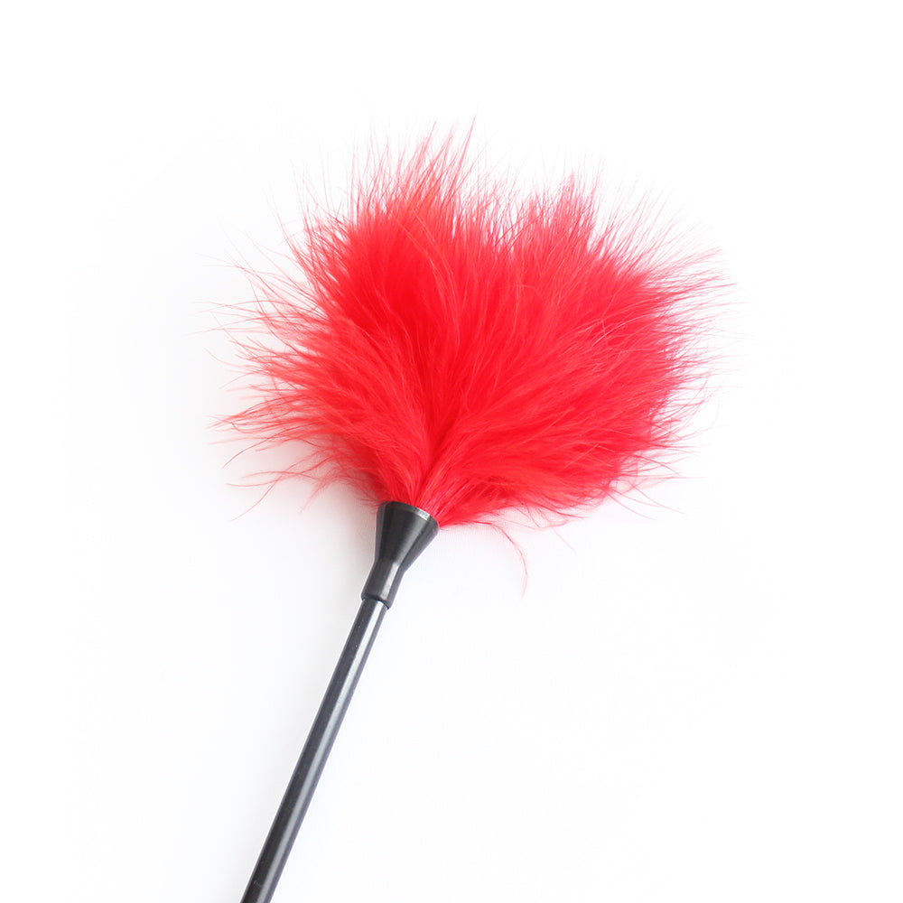 Red soft feather playfull tickler 40 cm Κύρια εικόνα προϊόντος