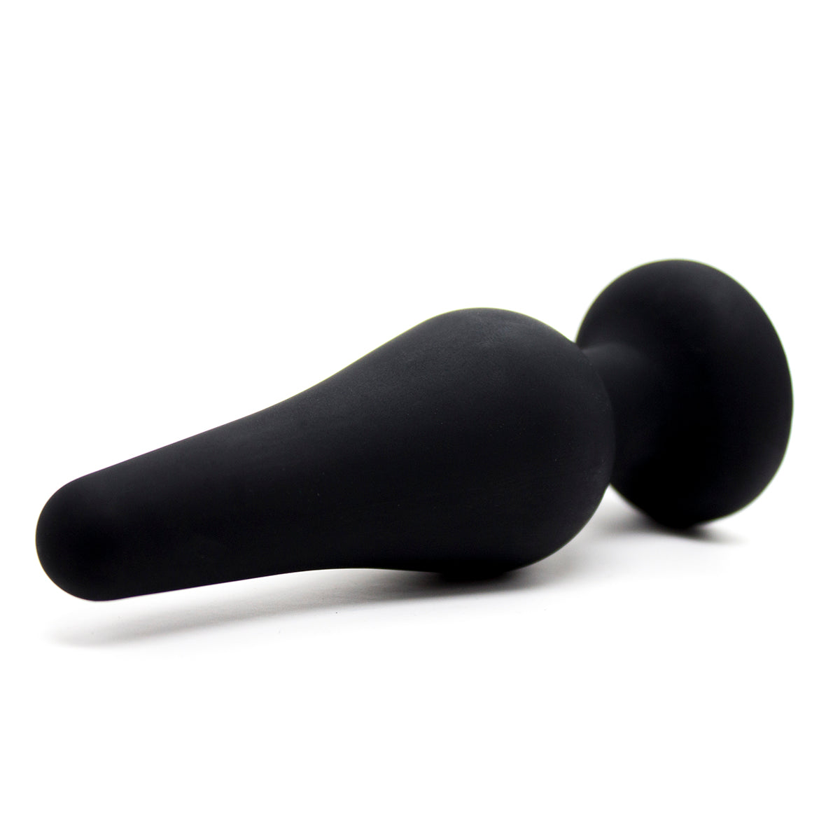 Small Black Silicone Anal Butt Plug with stopper 11 cm - image 3