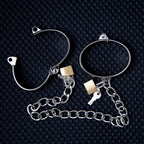 SMALL Metal Handcuffs or Ankle Cuffs 5.5 X 4.5cm - image 9