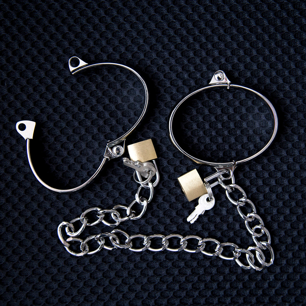 SMALL Metal Handcuffs or Ankle Cuffs 5.5 X 4.5cm - image 9