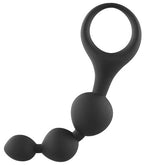 Small silicone Anal Triball Graduated Beaded Butt Plug 14 cm - image 4