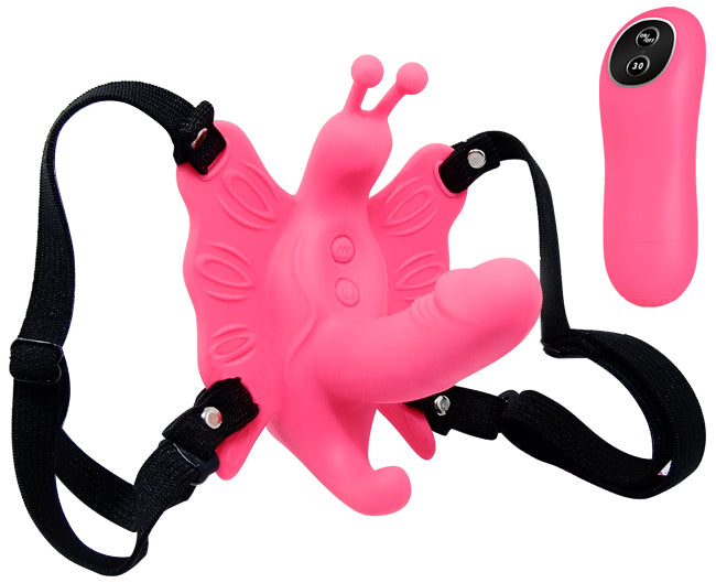 Vibrating Remote controlled Ultra Passionate Harness strap-on
