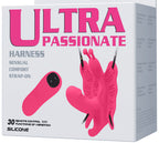 Vibrating Remote controlled Ultra Passionate Harness strap-on