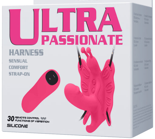 Vibrating Remote controlled Ultra Passionate Harness strap-on