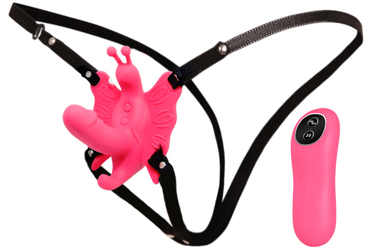 Vibrating Remote controlled Ultra Passionate Harness strap-on