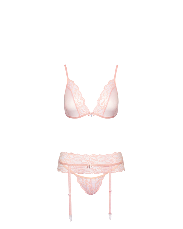 Picture of Sexy γυναικείο σετ με ζαρτιέρα σε ροζ χρώμα-KISSABLE 22143183111